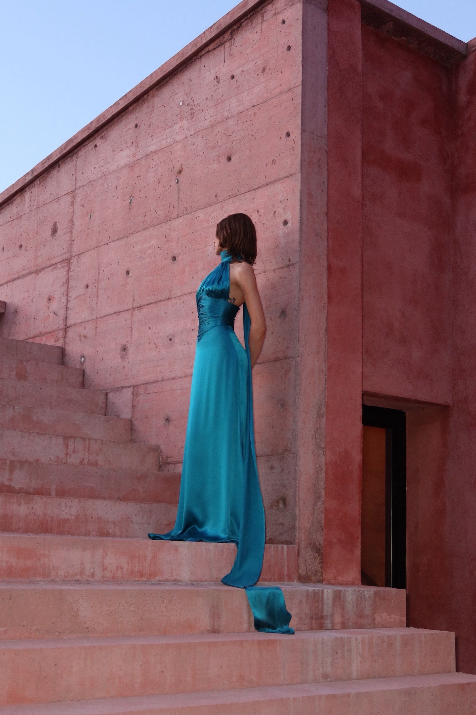 Cairo Teal Dress
