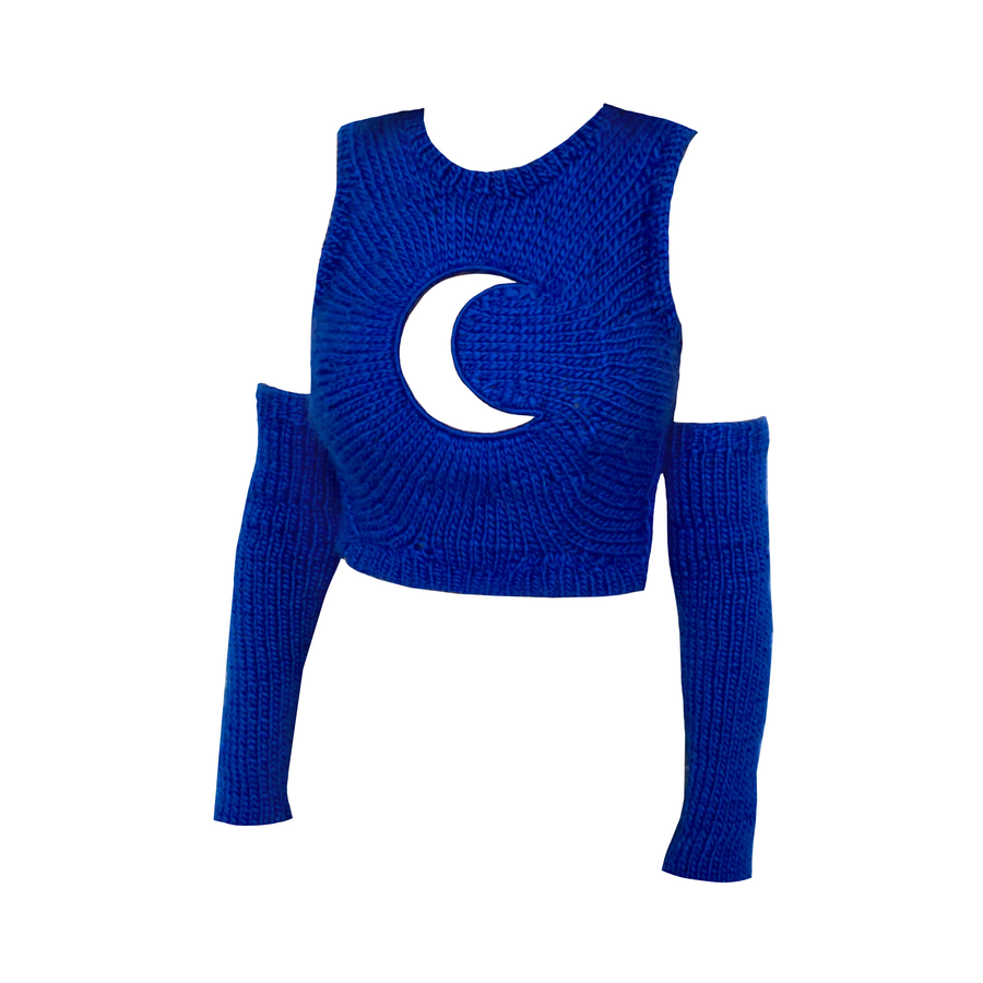 Moon Cut Knit Sweater
