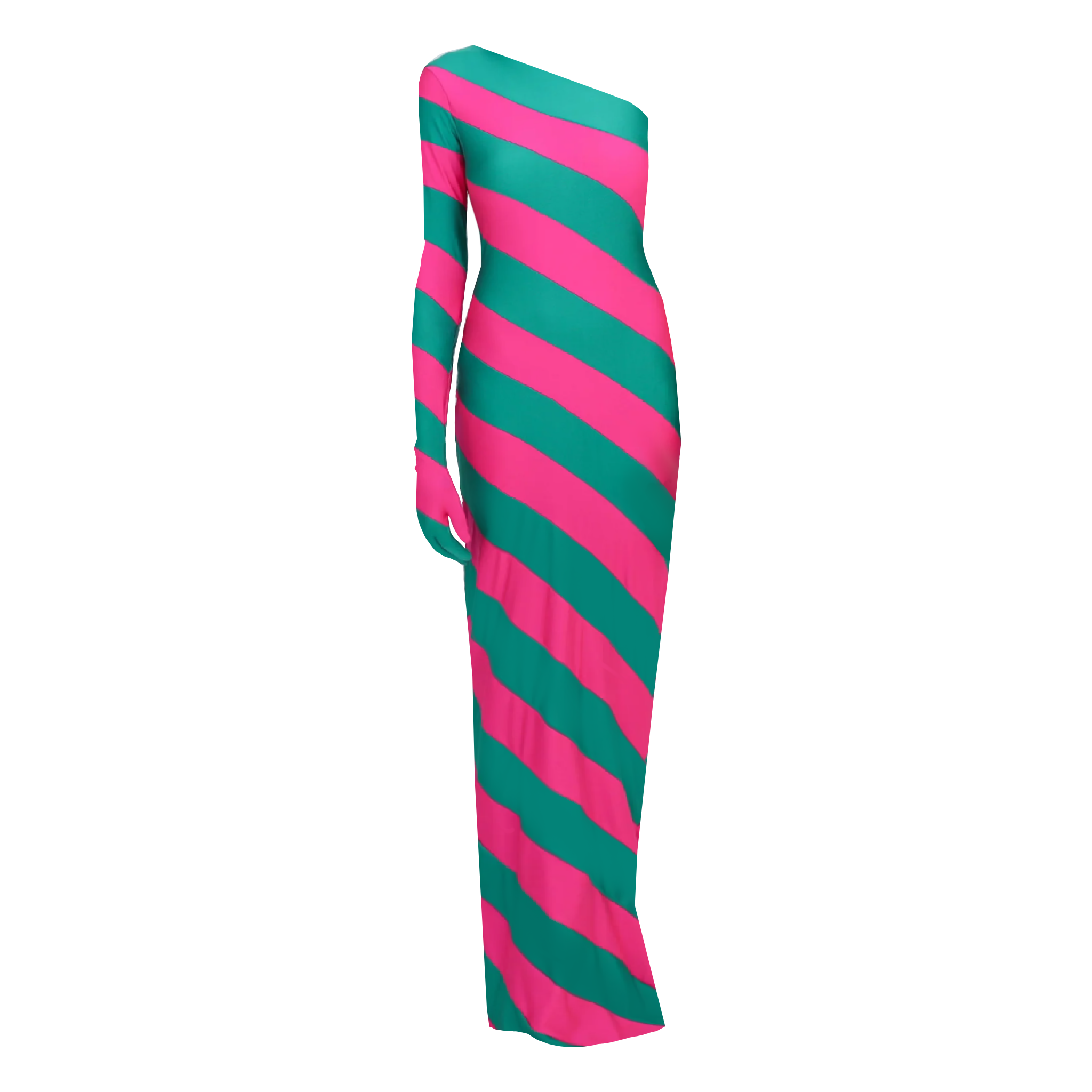 Pink and hotsell green striped dress