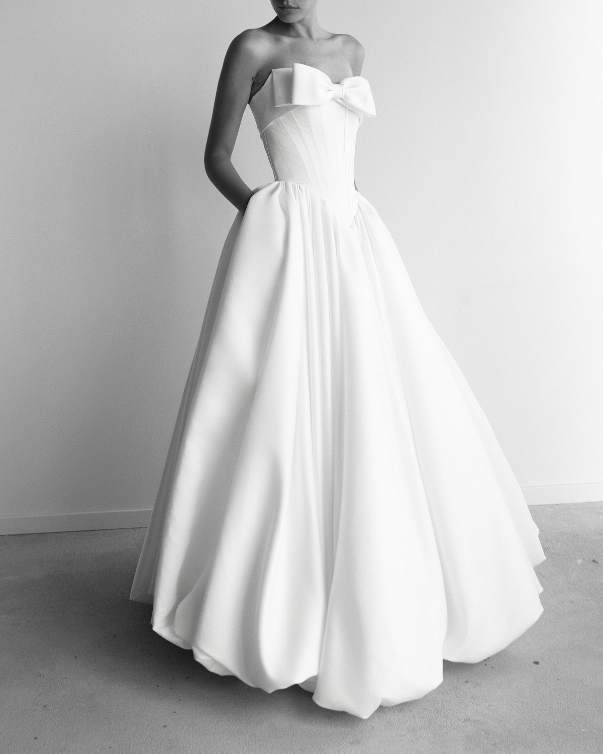 Moon Bow Dress White Maxi
