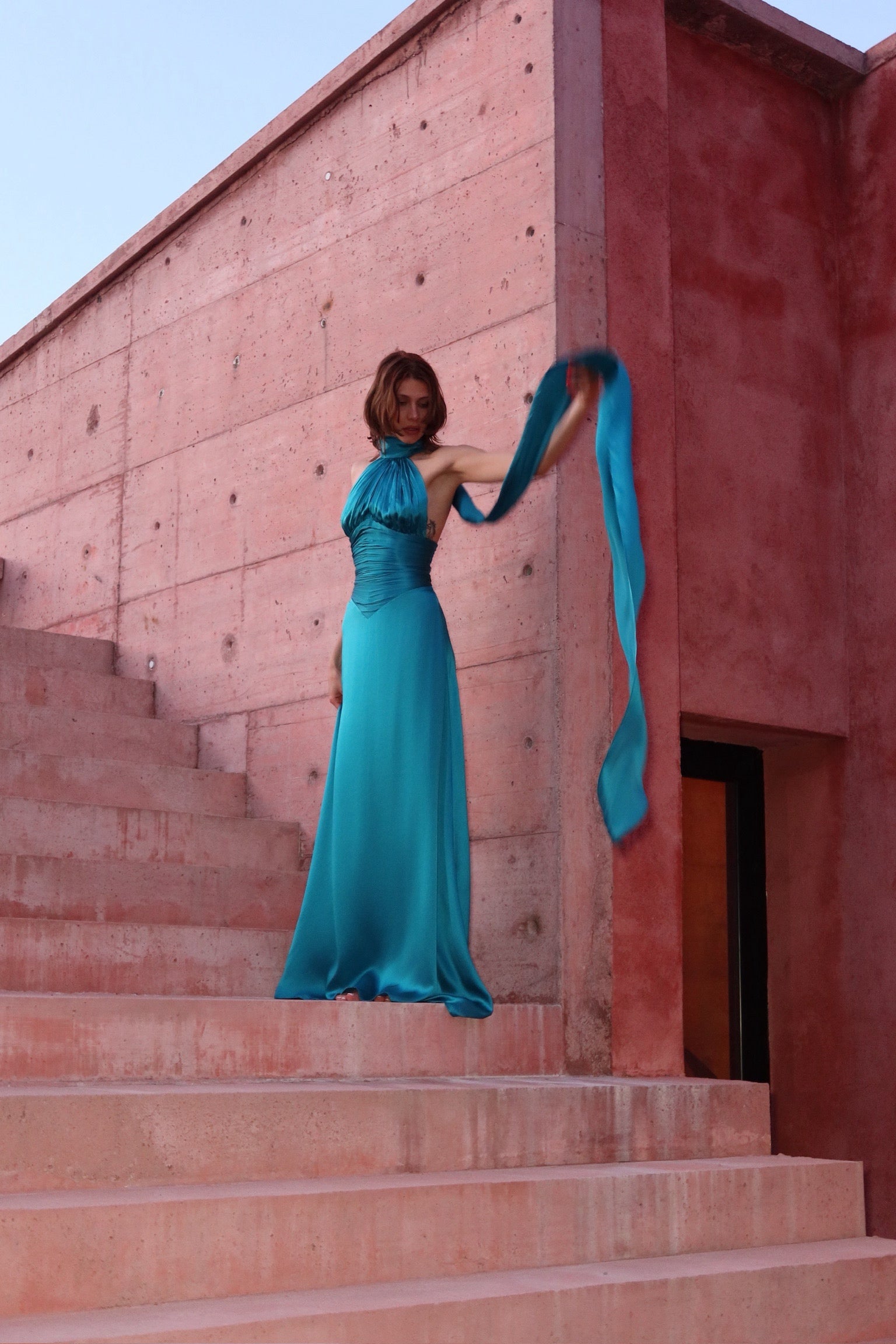 Cairo Teal Dress