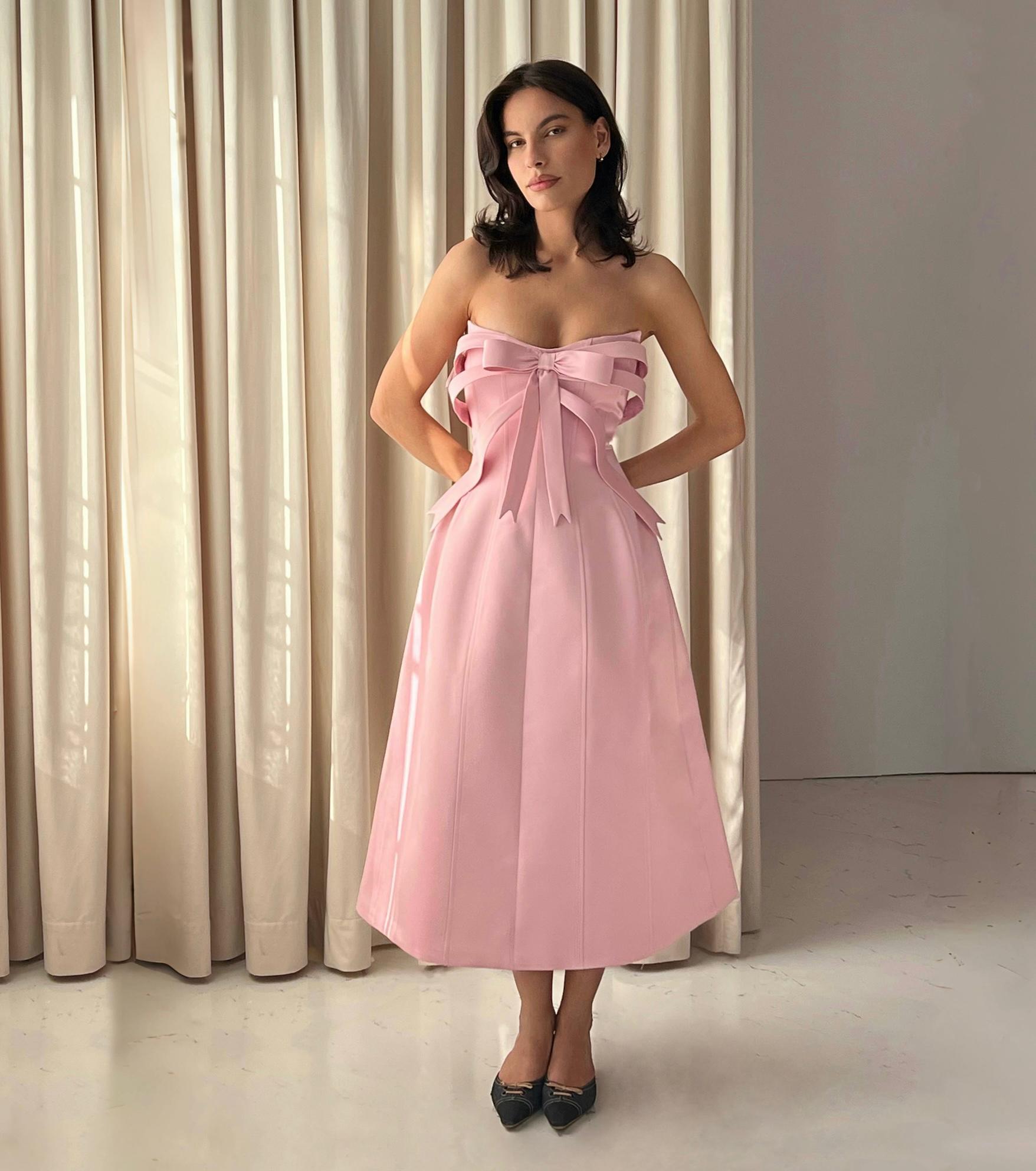板野友美 Jacquard back ribbon dress - PINK IMG_4052_1600x.jpg?v=1707328948
