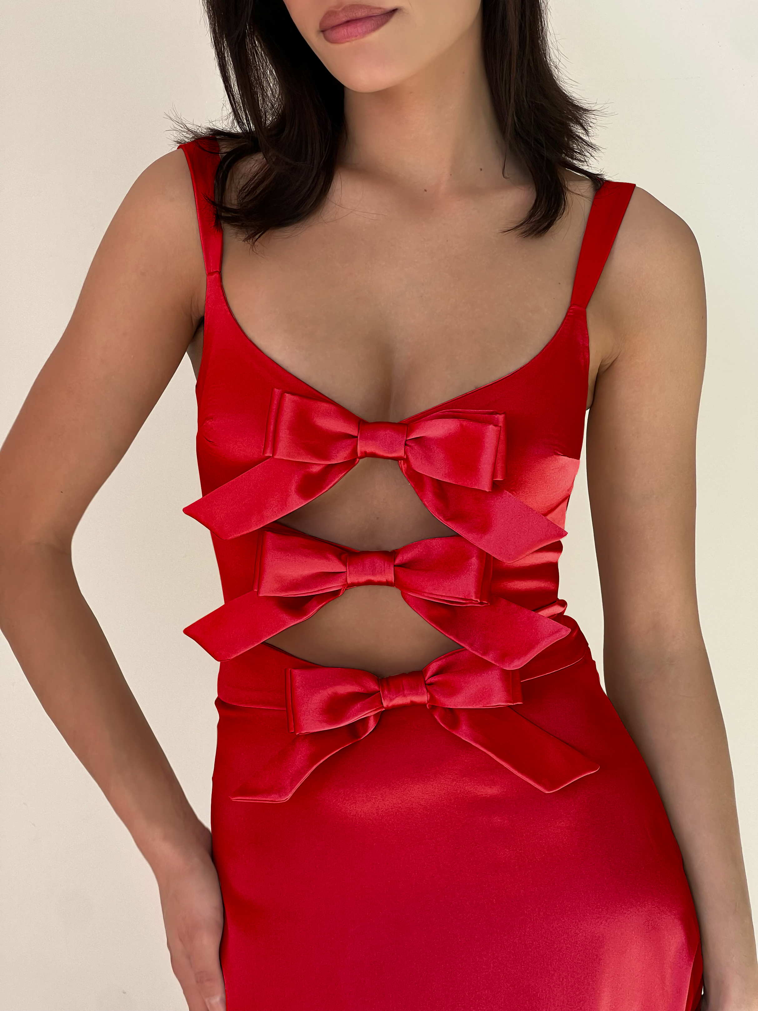 Red Chibi Maxi Dress