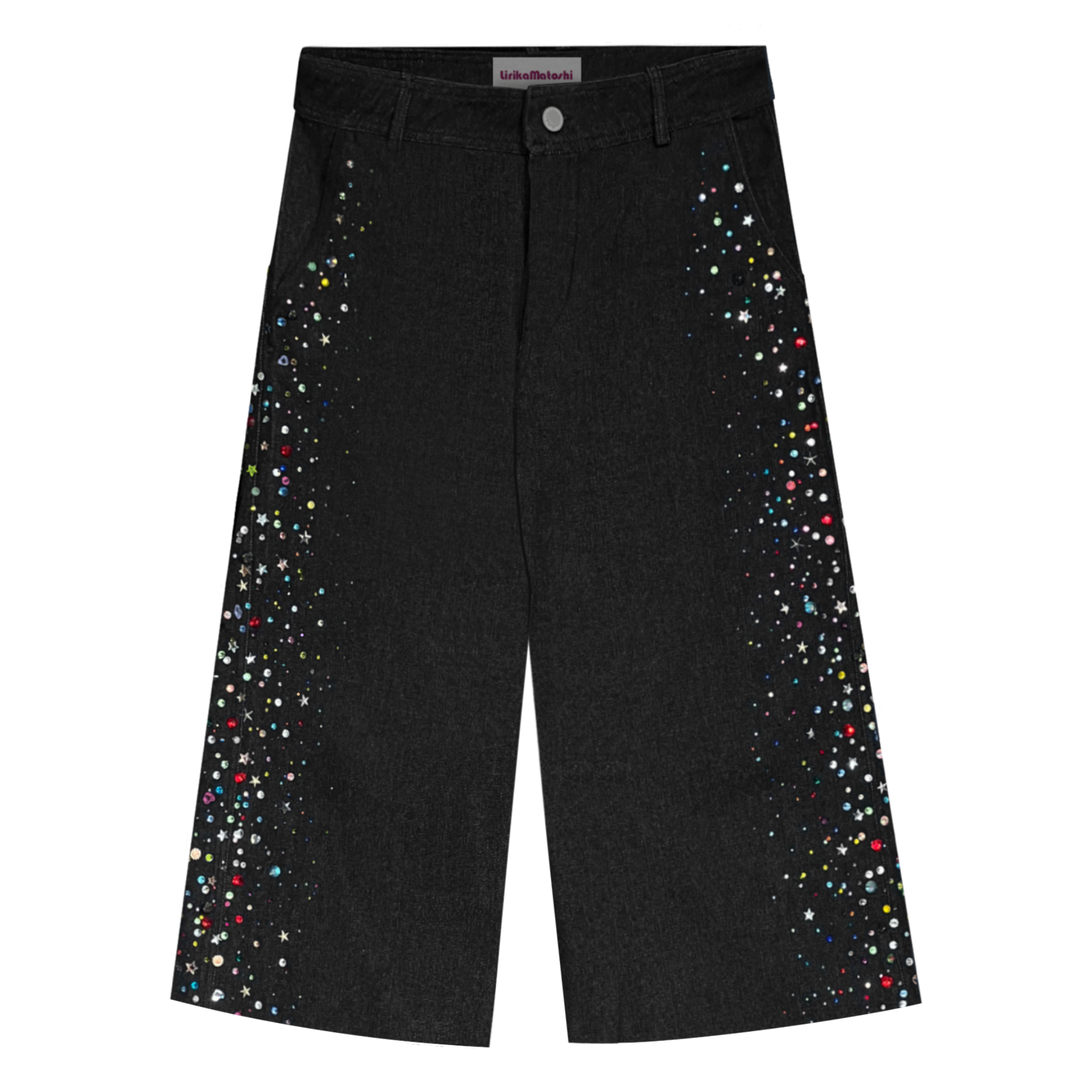 Black Gemstone Shorts