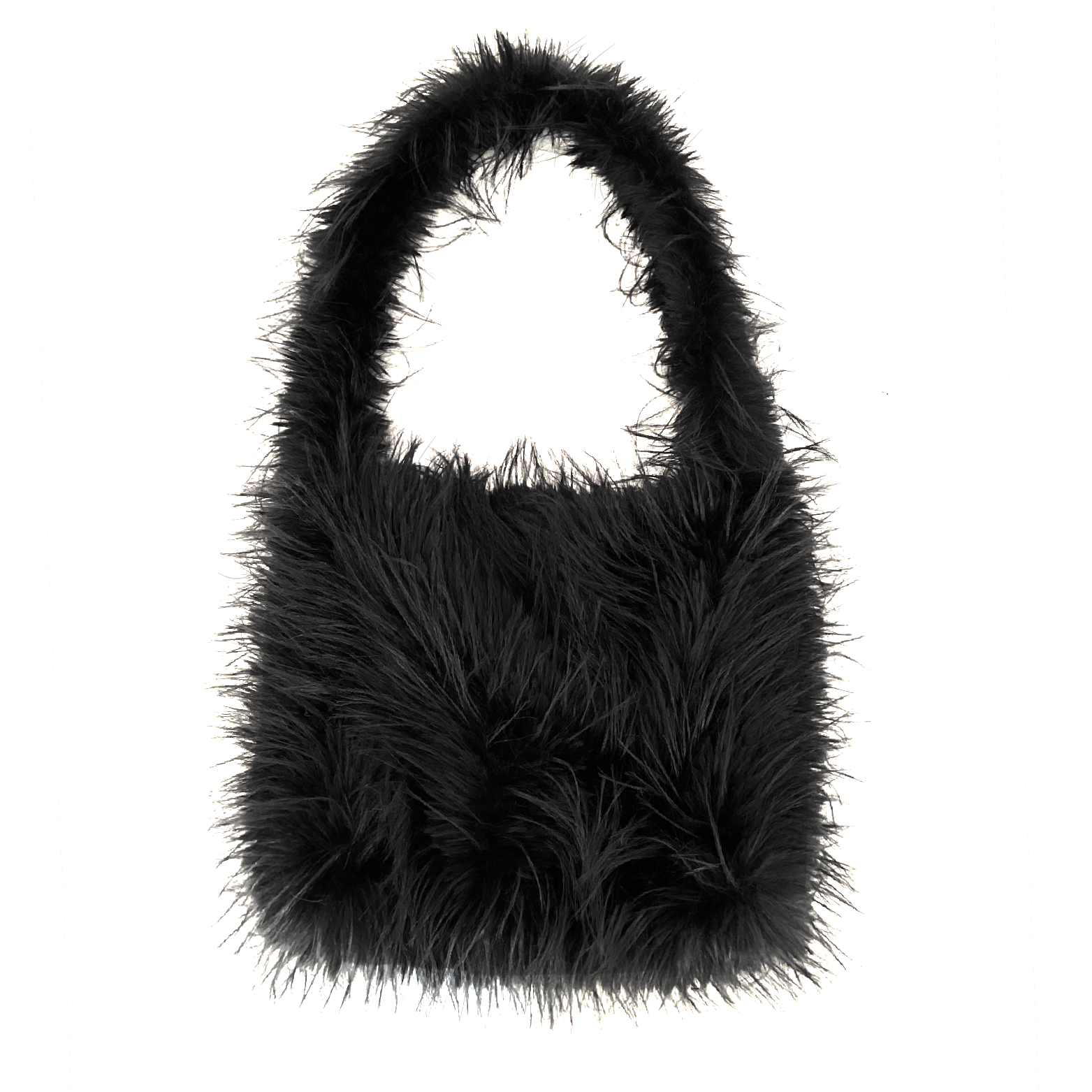 Black Fuzzy Bag