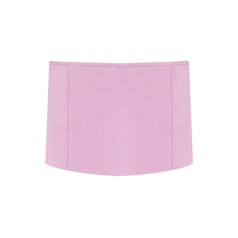 Pink wool skirt