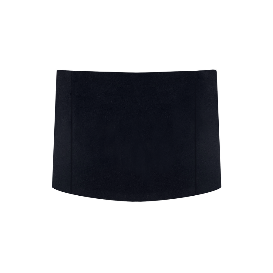 Black wool skirt