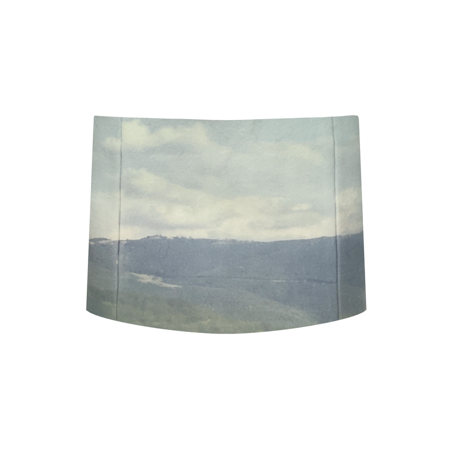 Skirt with printed nature landscape