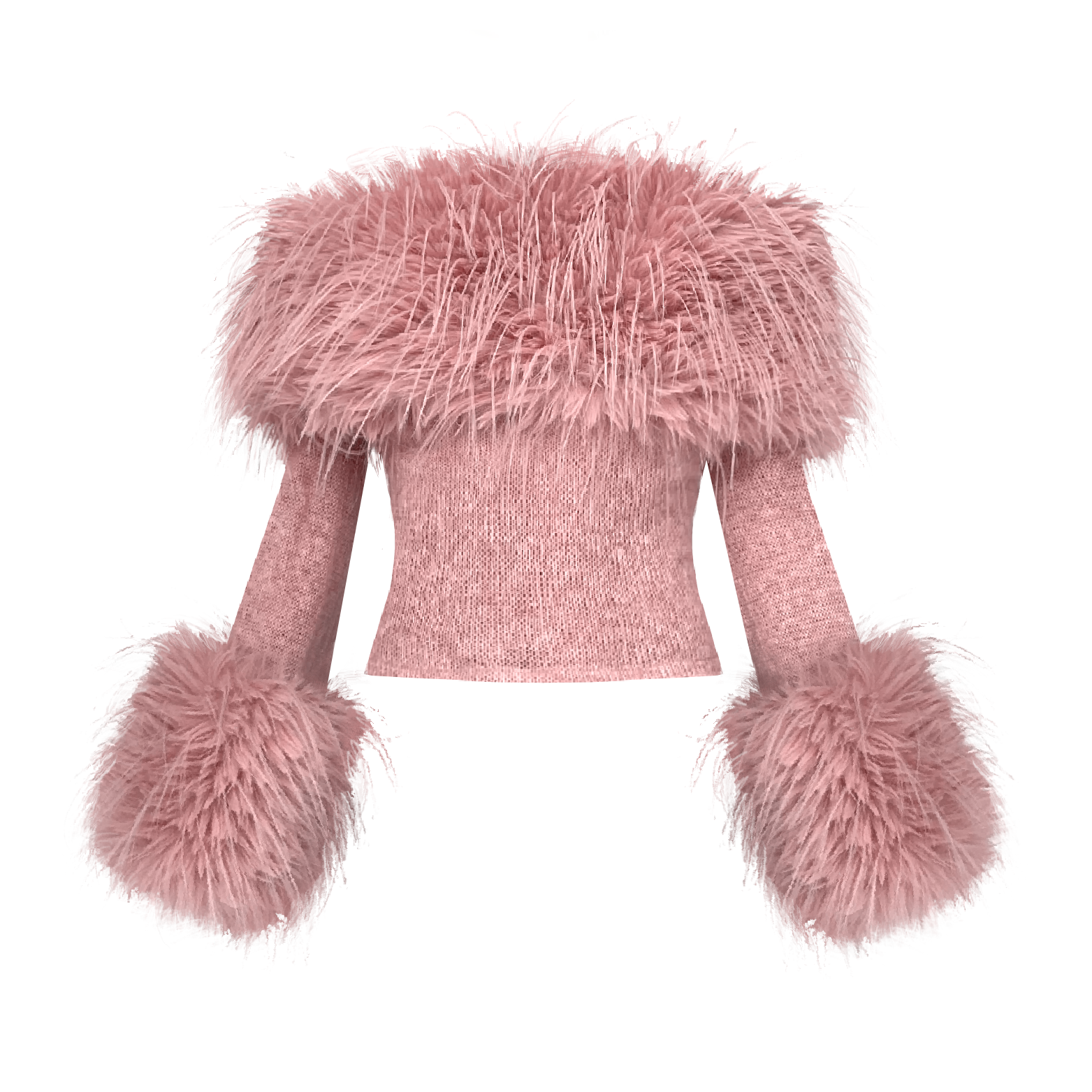 Pink Fur Top Pink Fur Top