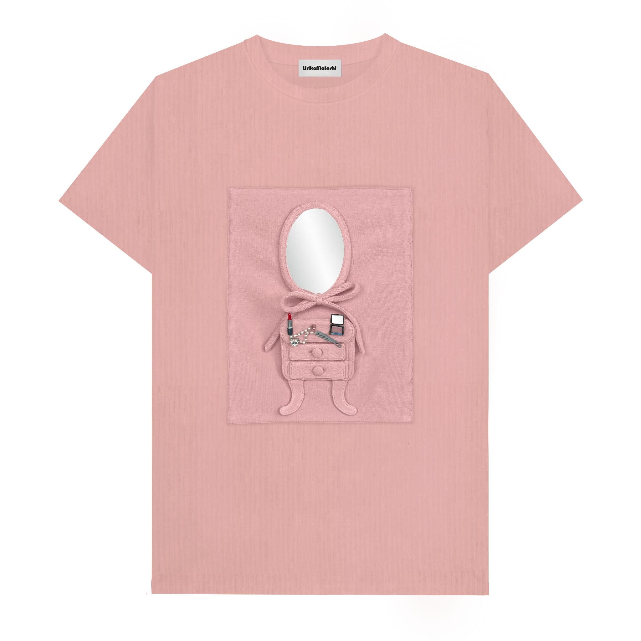 Cotton t-shirt with embroidered pieces