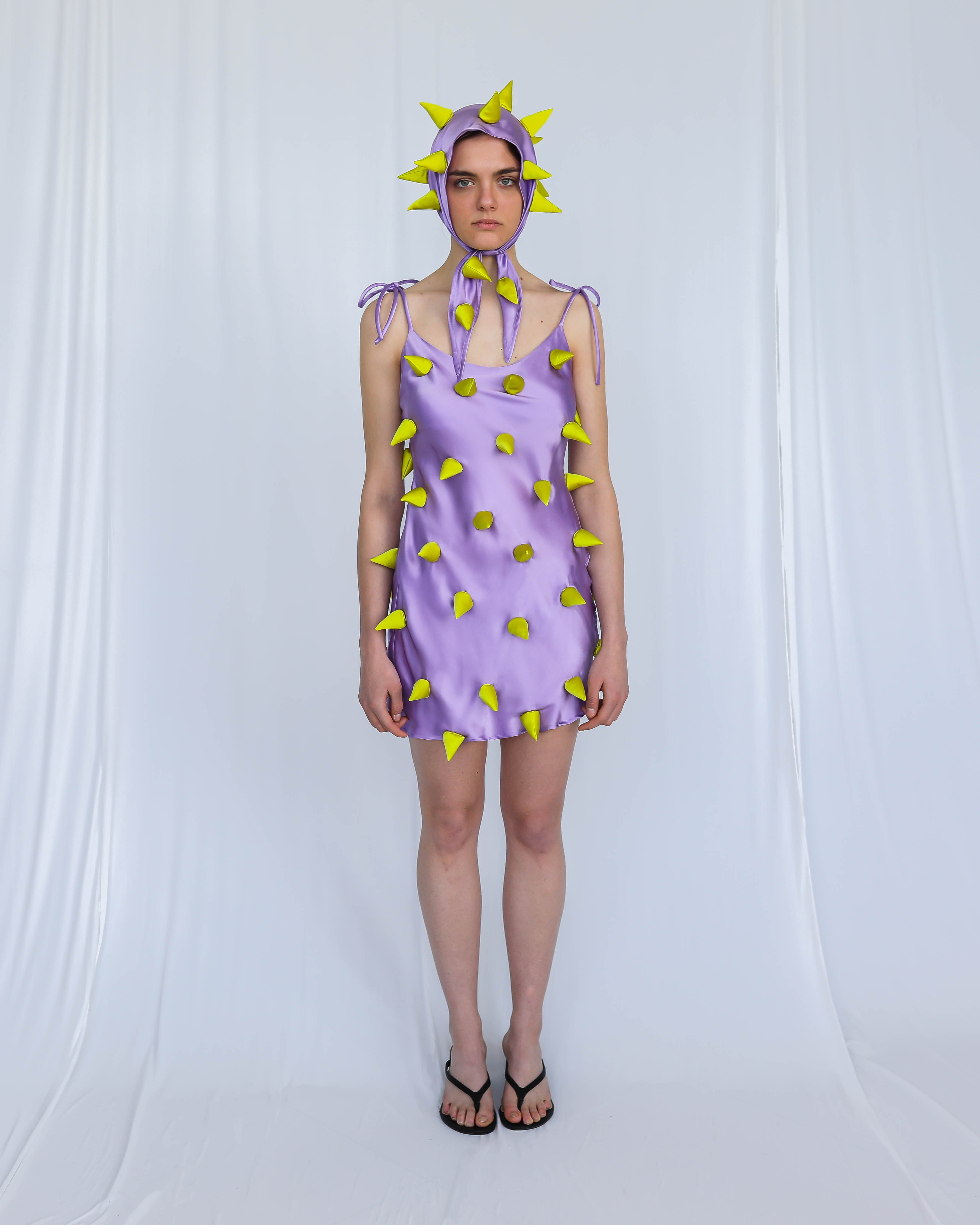 Purple Silk Thorn Dress