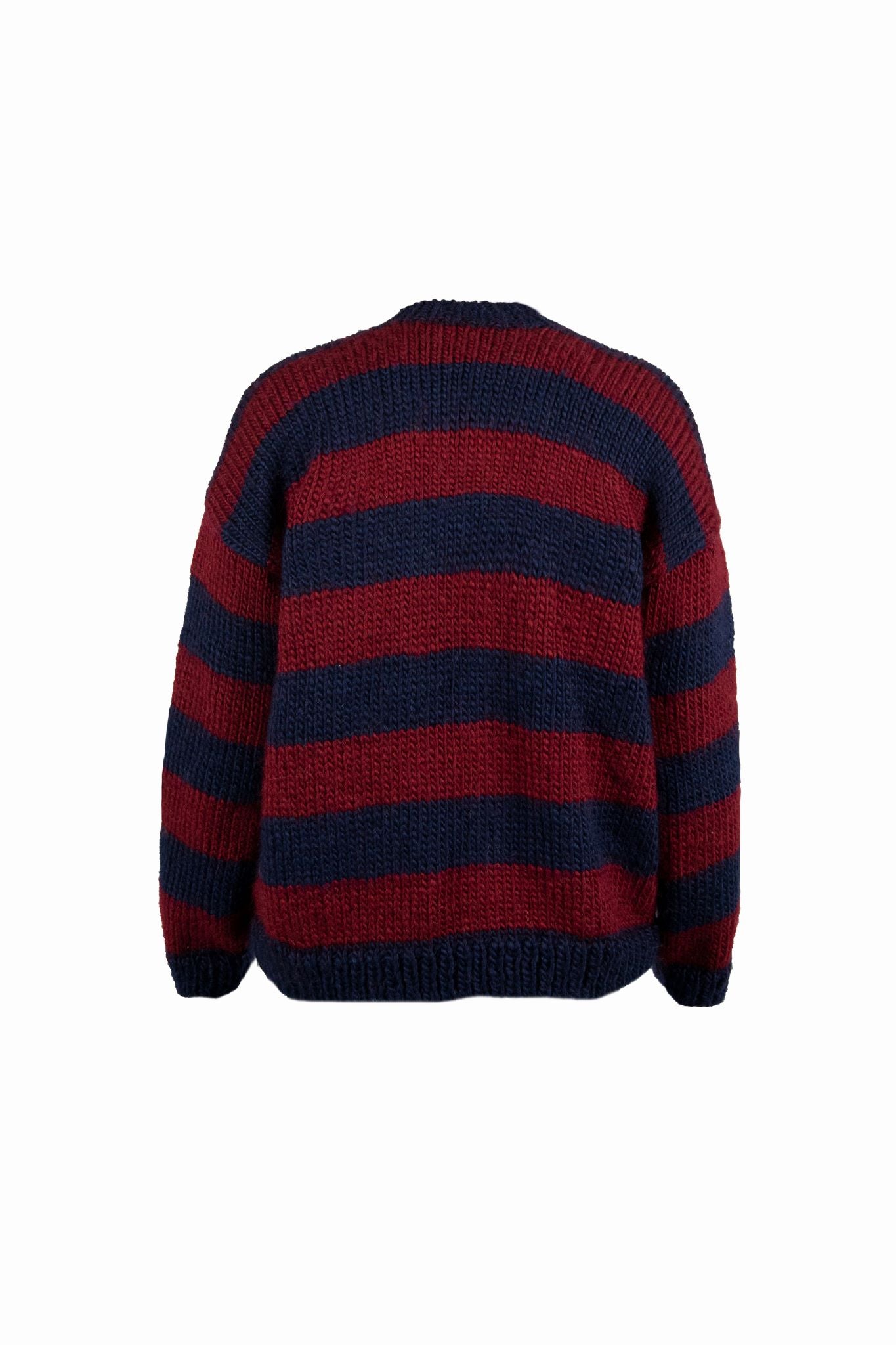 Stripe Sweater Burgundy