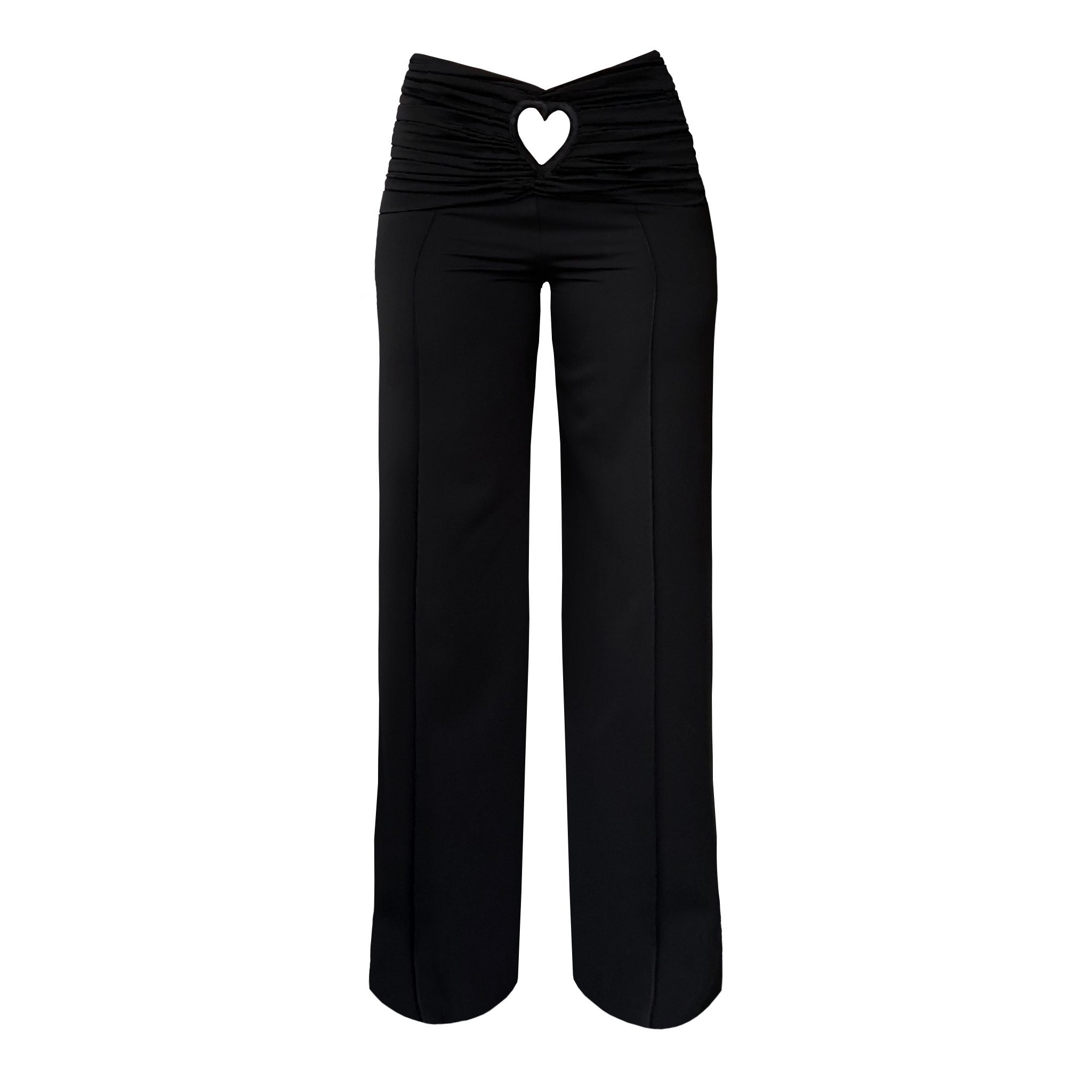 Heart Cutout Pants