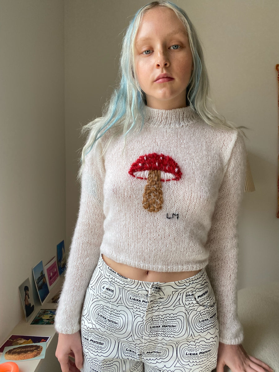 Mushroom Mohair Sweater