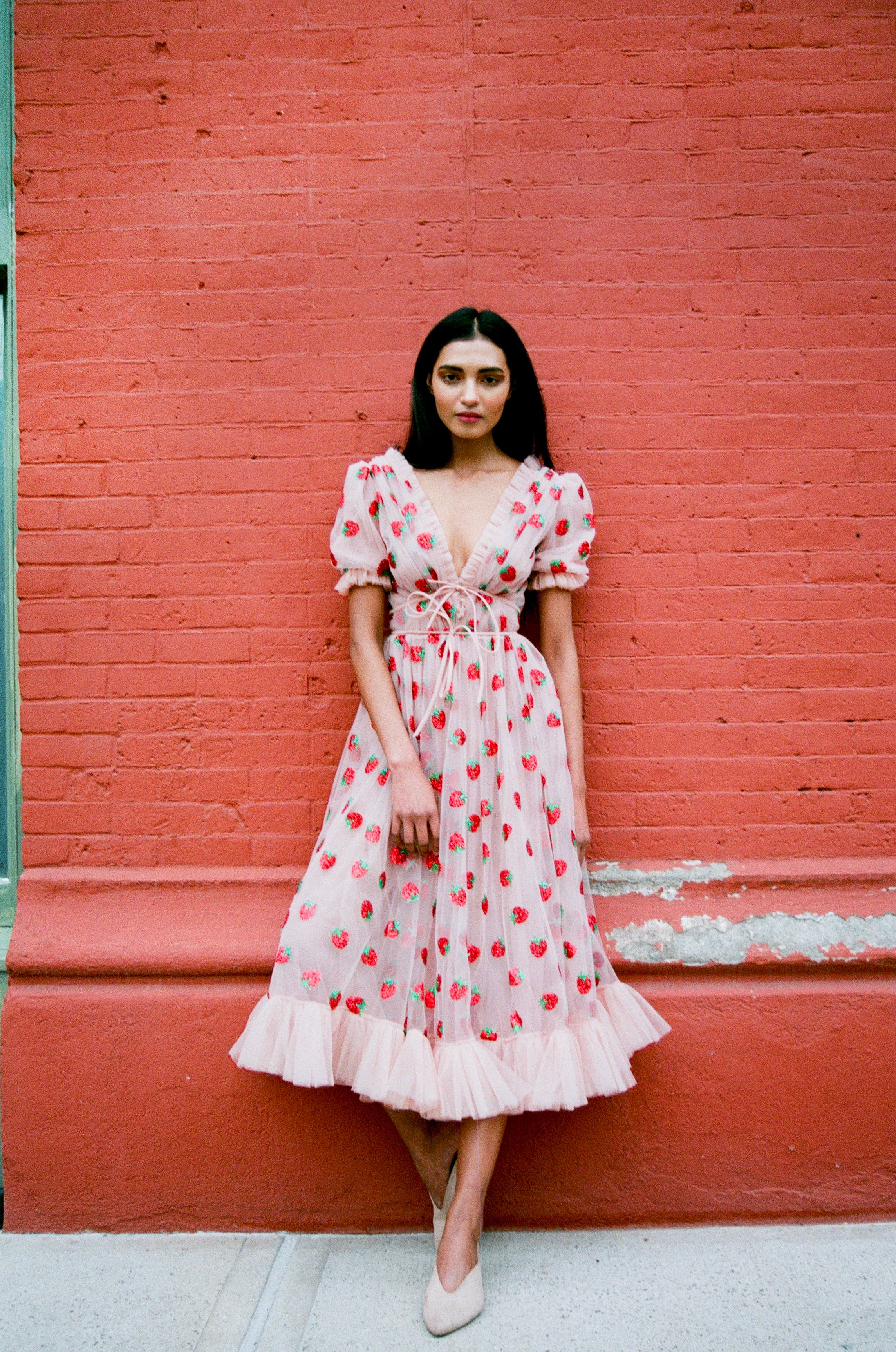 Strawberry Midi Dress