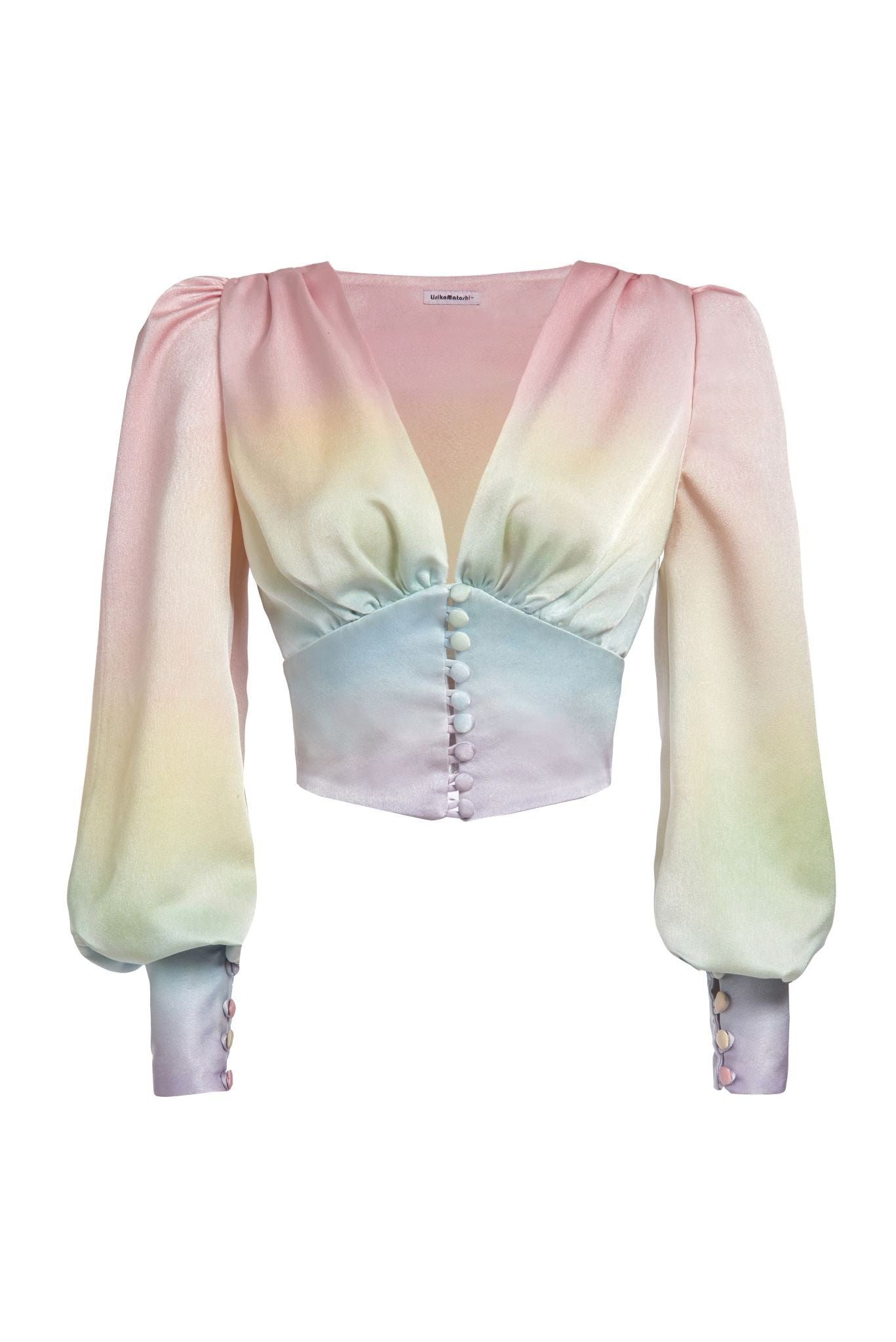 Rainbow Satin Top