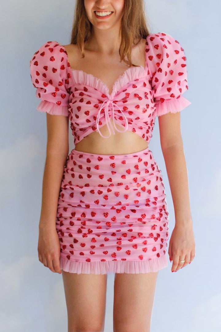 【RosyMonster】heart dot tops &skirts