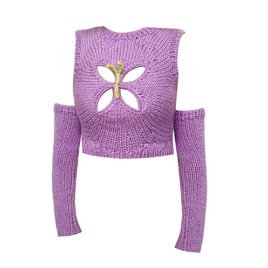 Butterfly Cut Knit Sweater