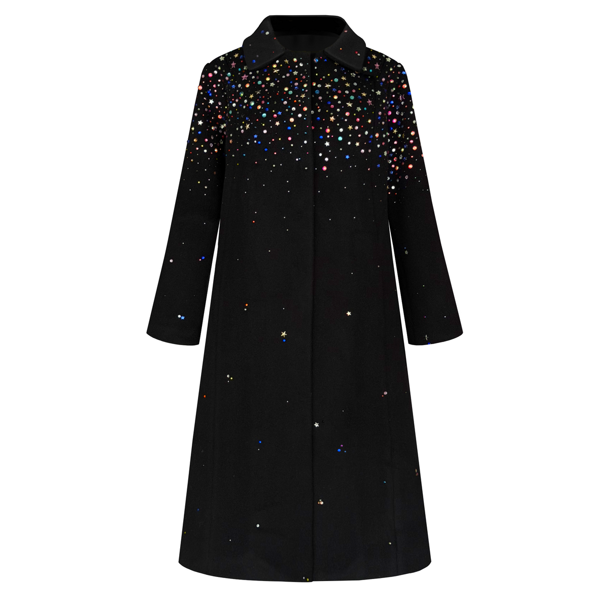 Gemstone Coat Black