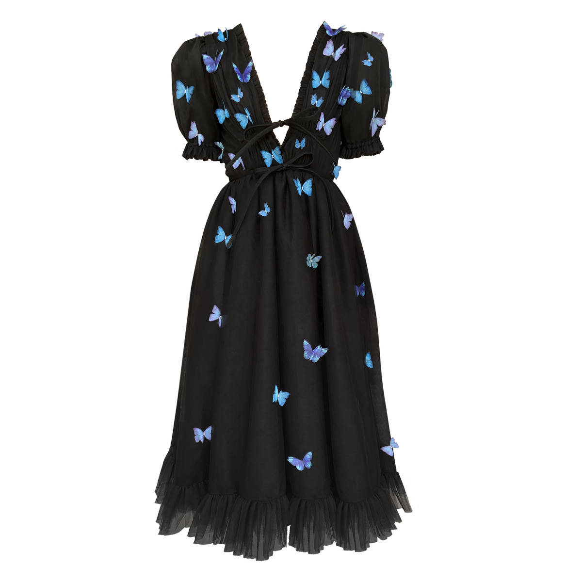 Black Butterfly Dress M