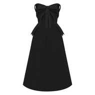 Black Bow Midi Dress