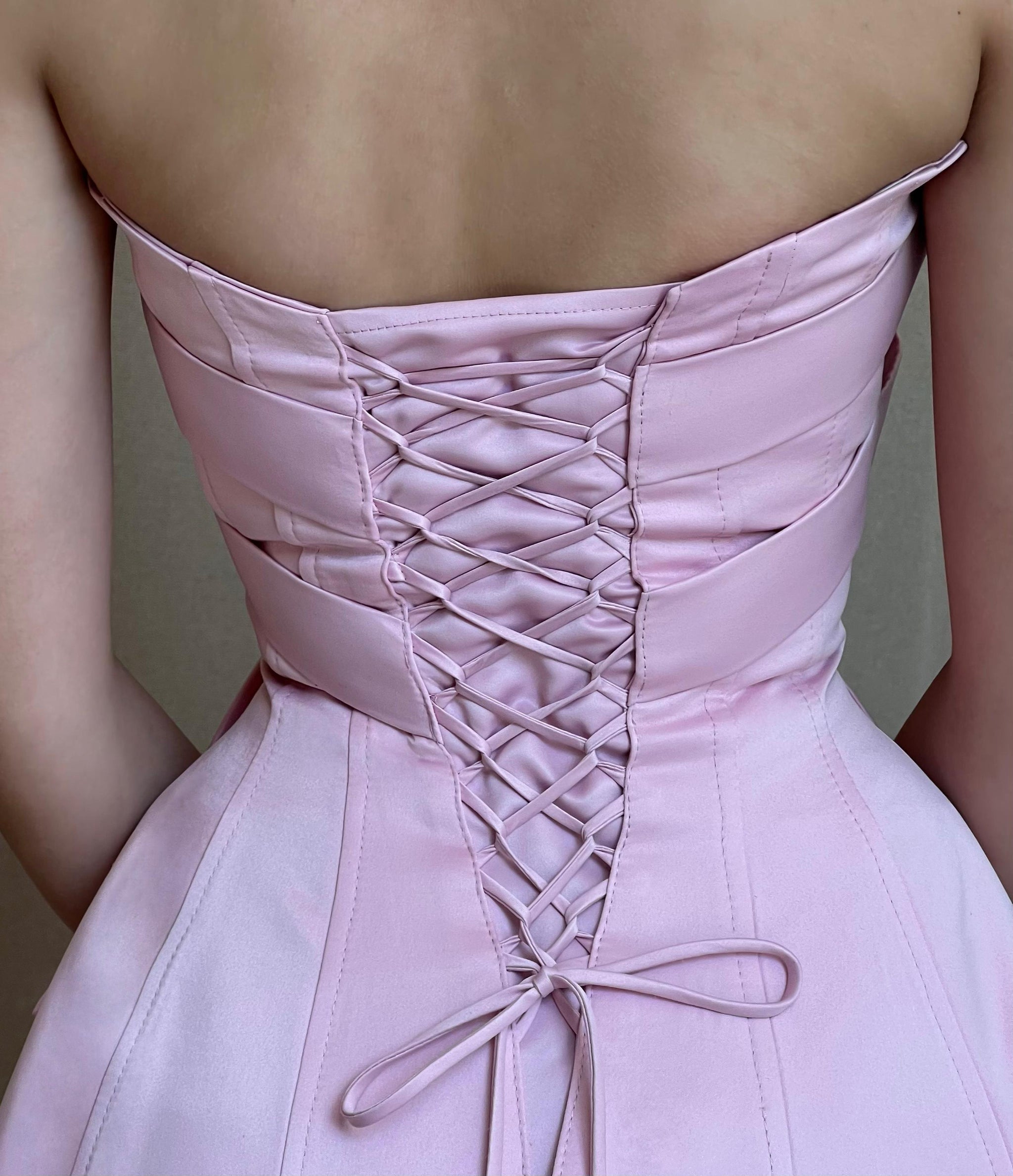 Pink Bow Midi Dress – Lirika Matoshi