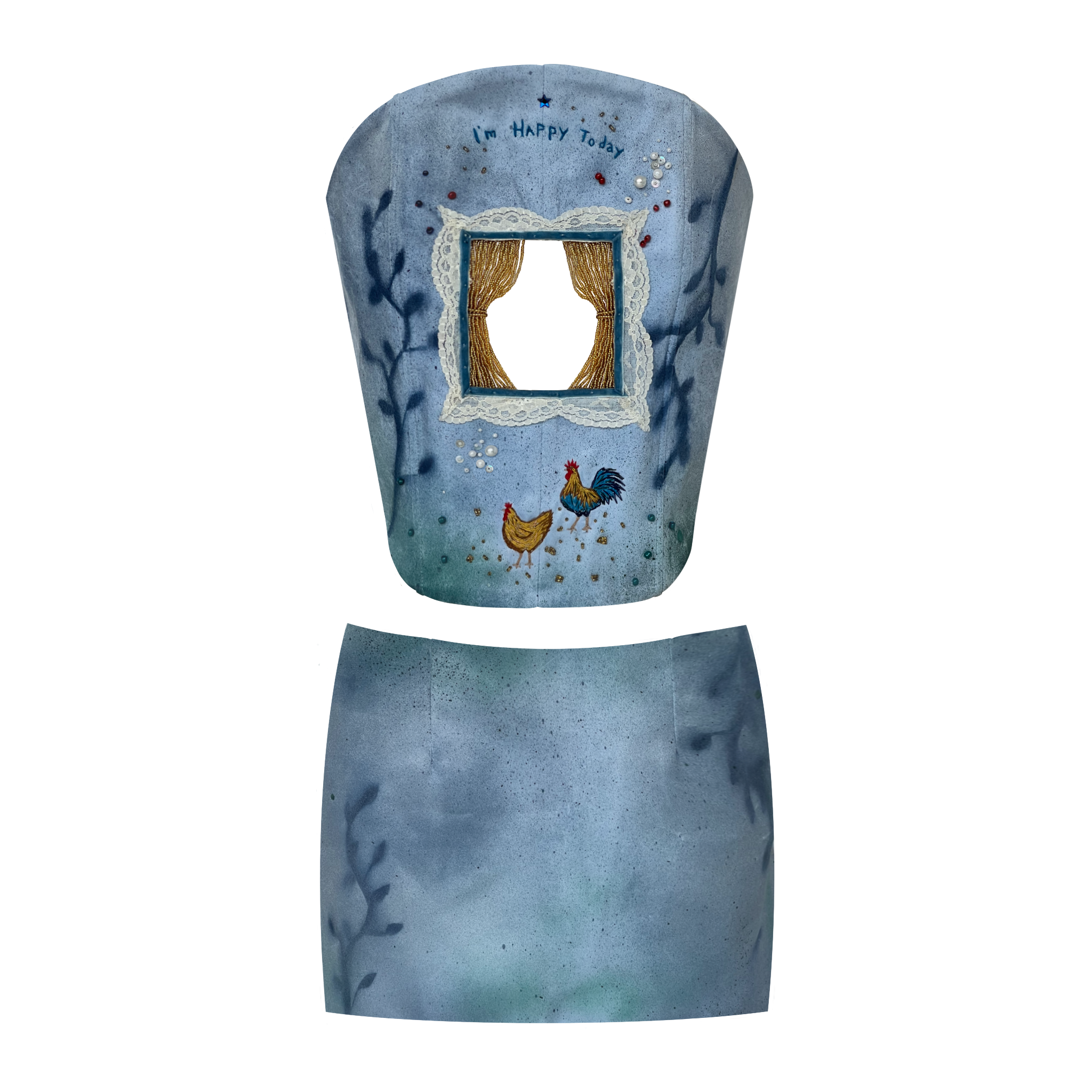 I'm Happy Today Top and Skirt