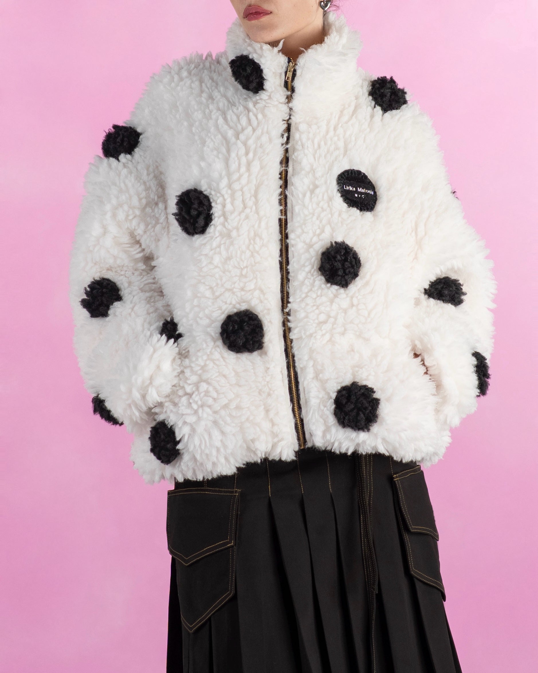 Polka Dots Fleece Jacket