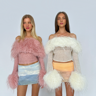 Pink Fur Top – Lirika Matoshi