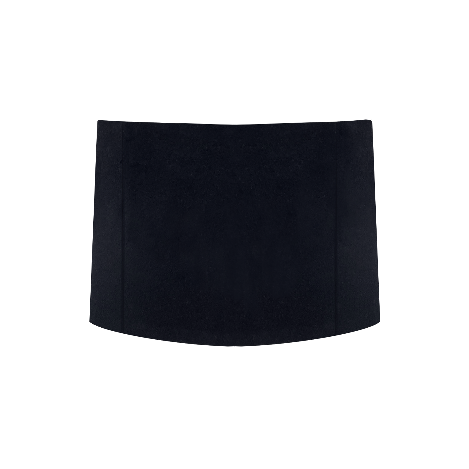 Black wool skirt
