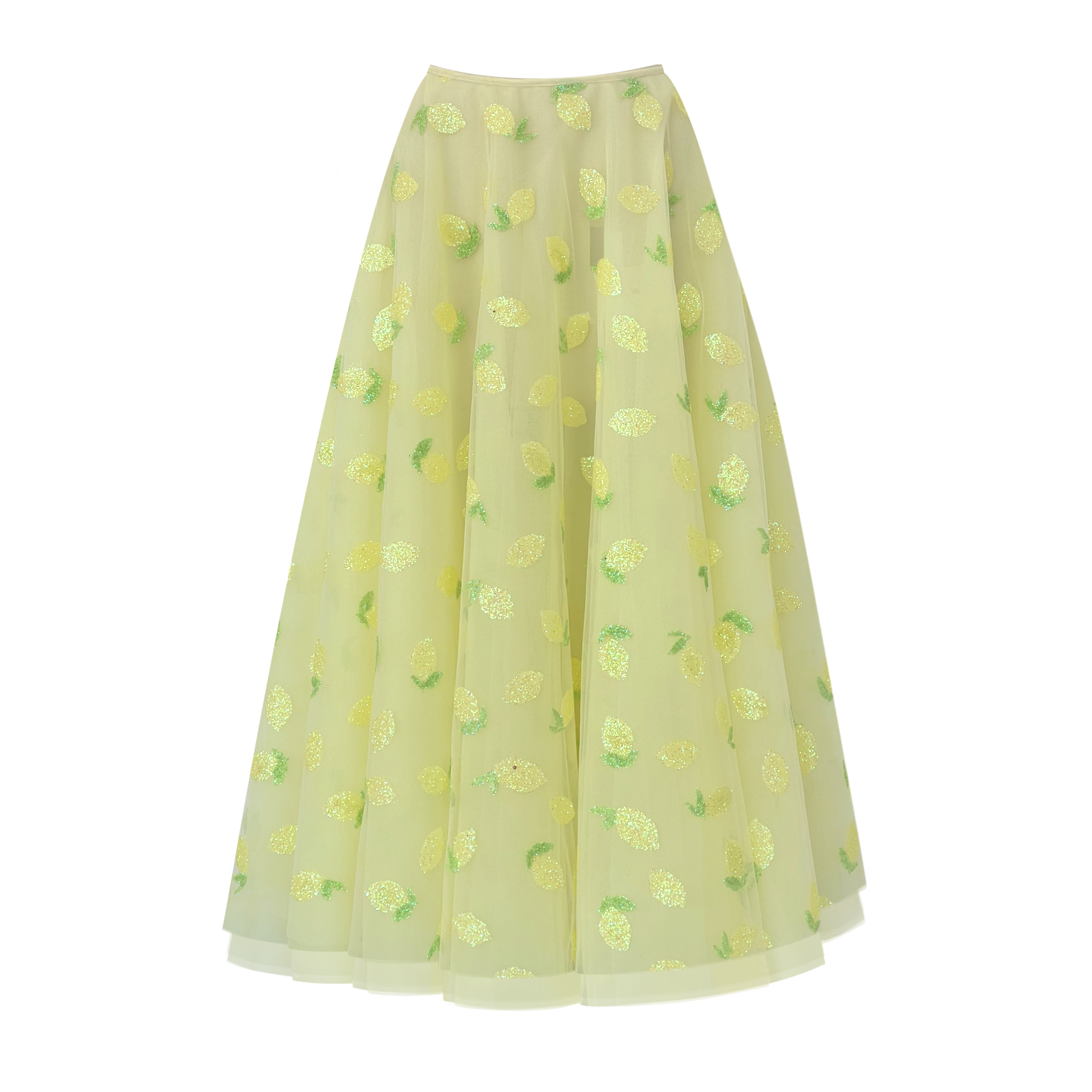 Lemon tulle skirt