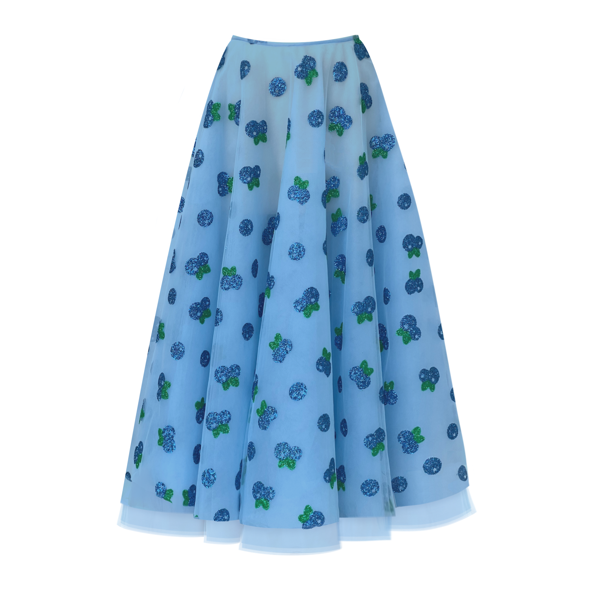 Blueberry tulle skirt