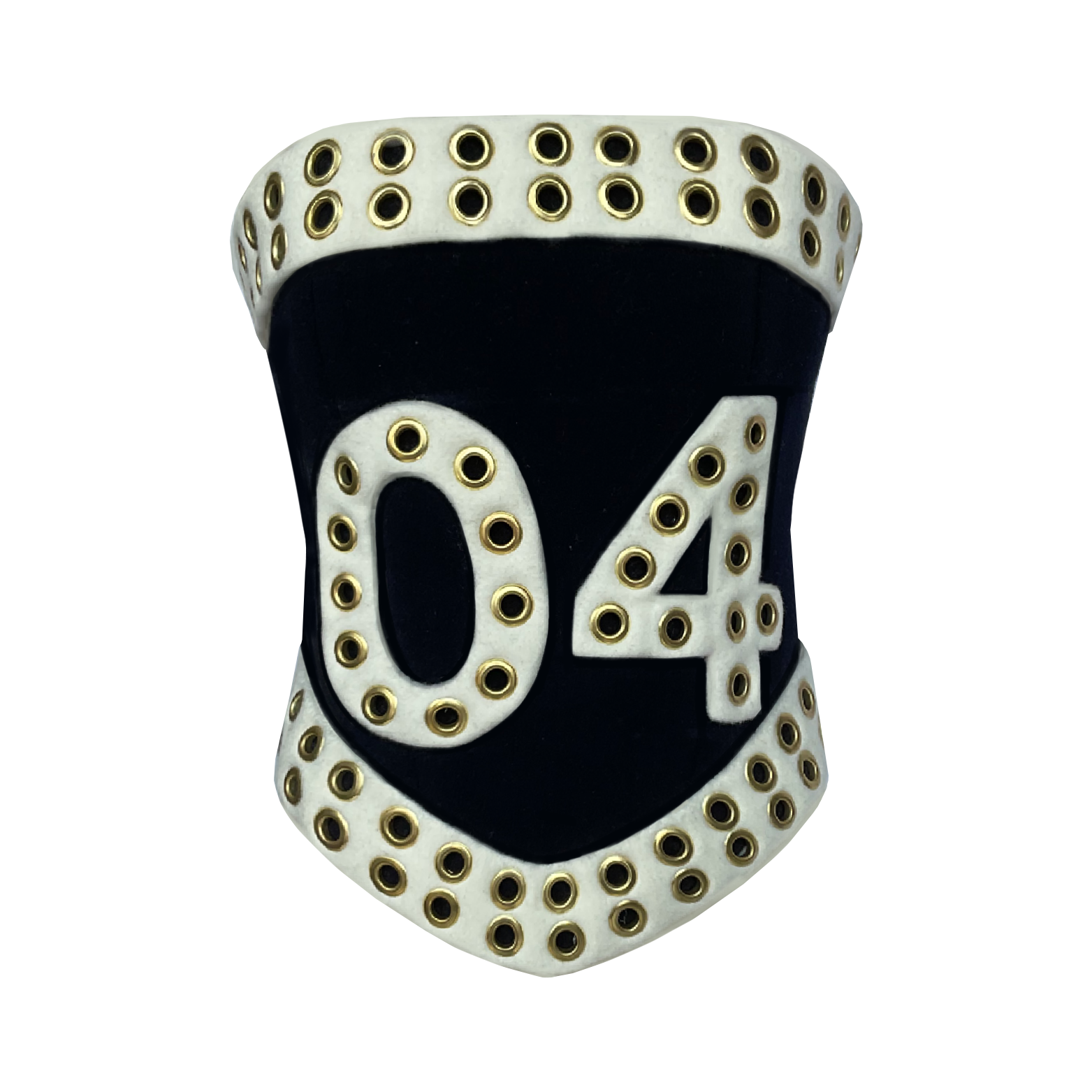 Black corset with numbers