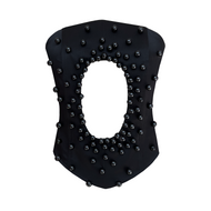 Black Beaded Cutout Corset – Lirika Matoshi