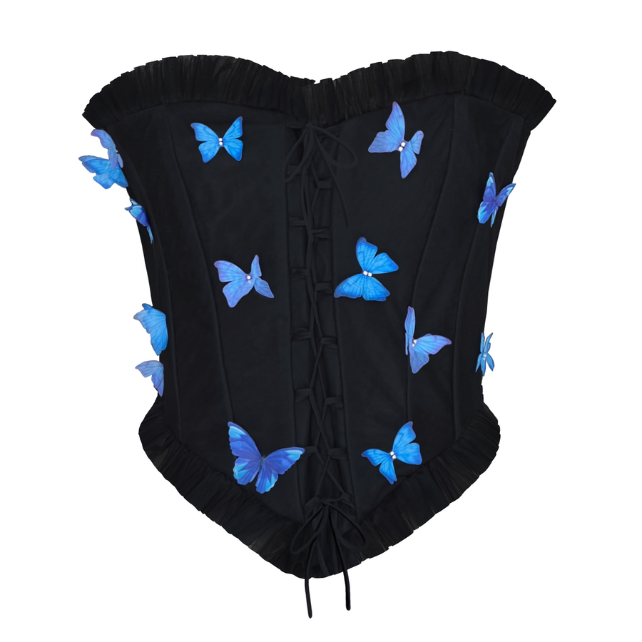 Pink Butterfly Corset