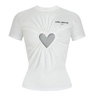 White Heart T-Shirt – Lirika Matoshi