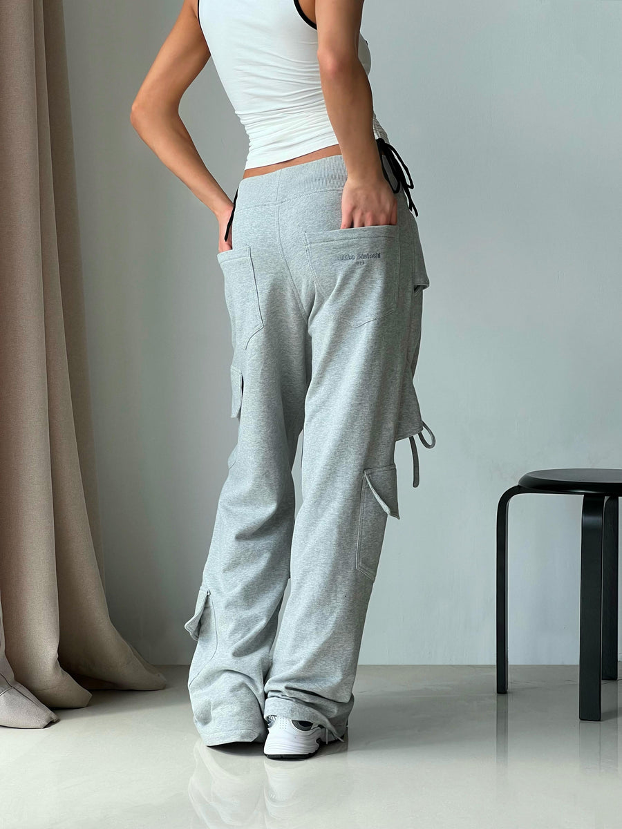 Grey Bows Sweatpants