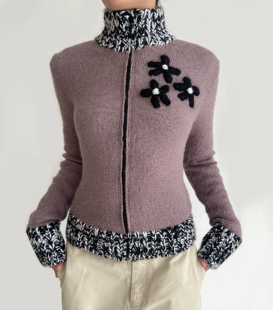 Floral Sweater Lavender