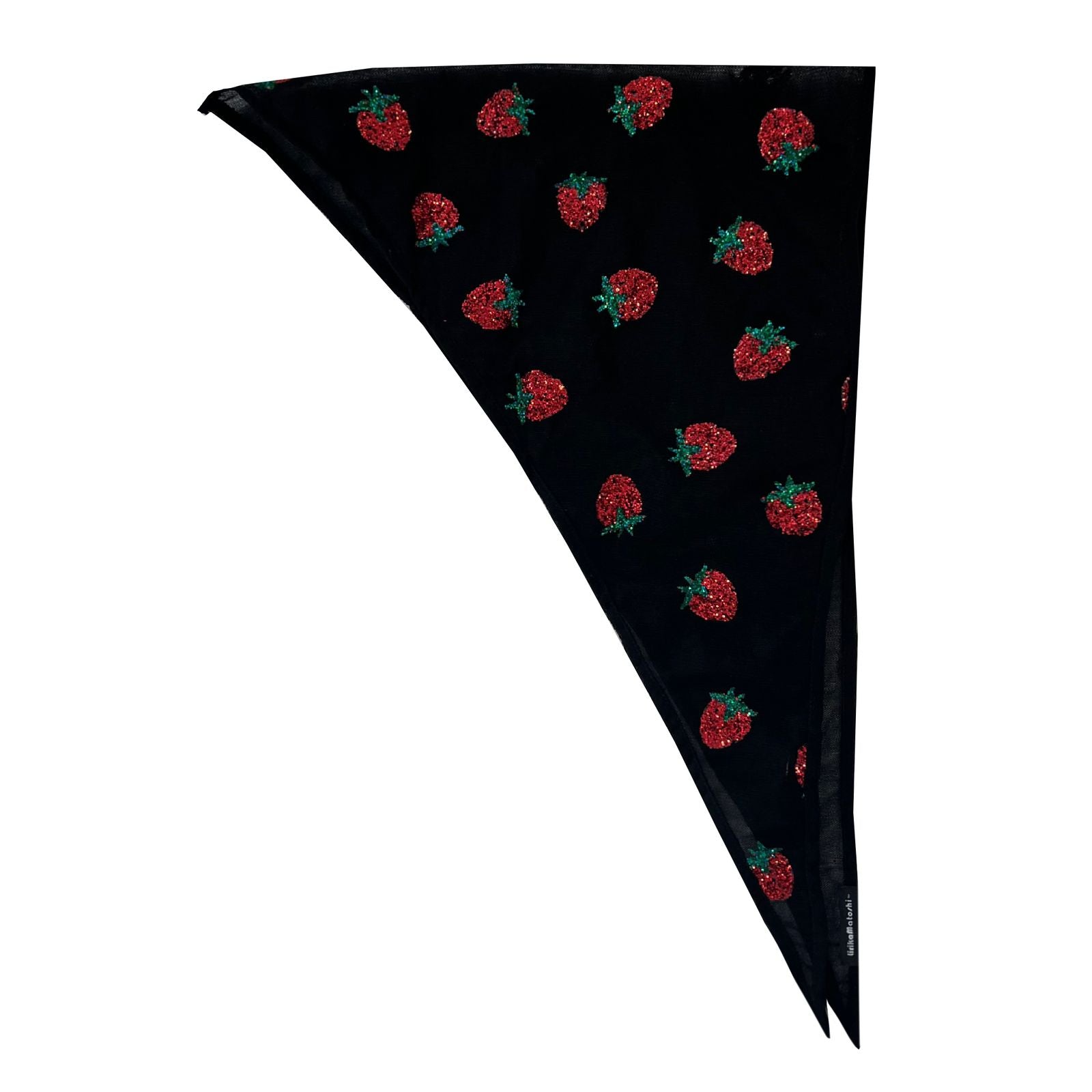 Strawberry Scarf Black