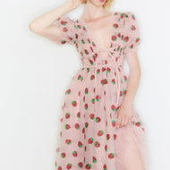 Strawberry Midi Dress – Lirika Matoshi