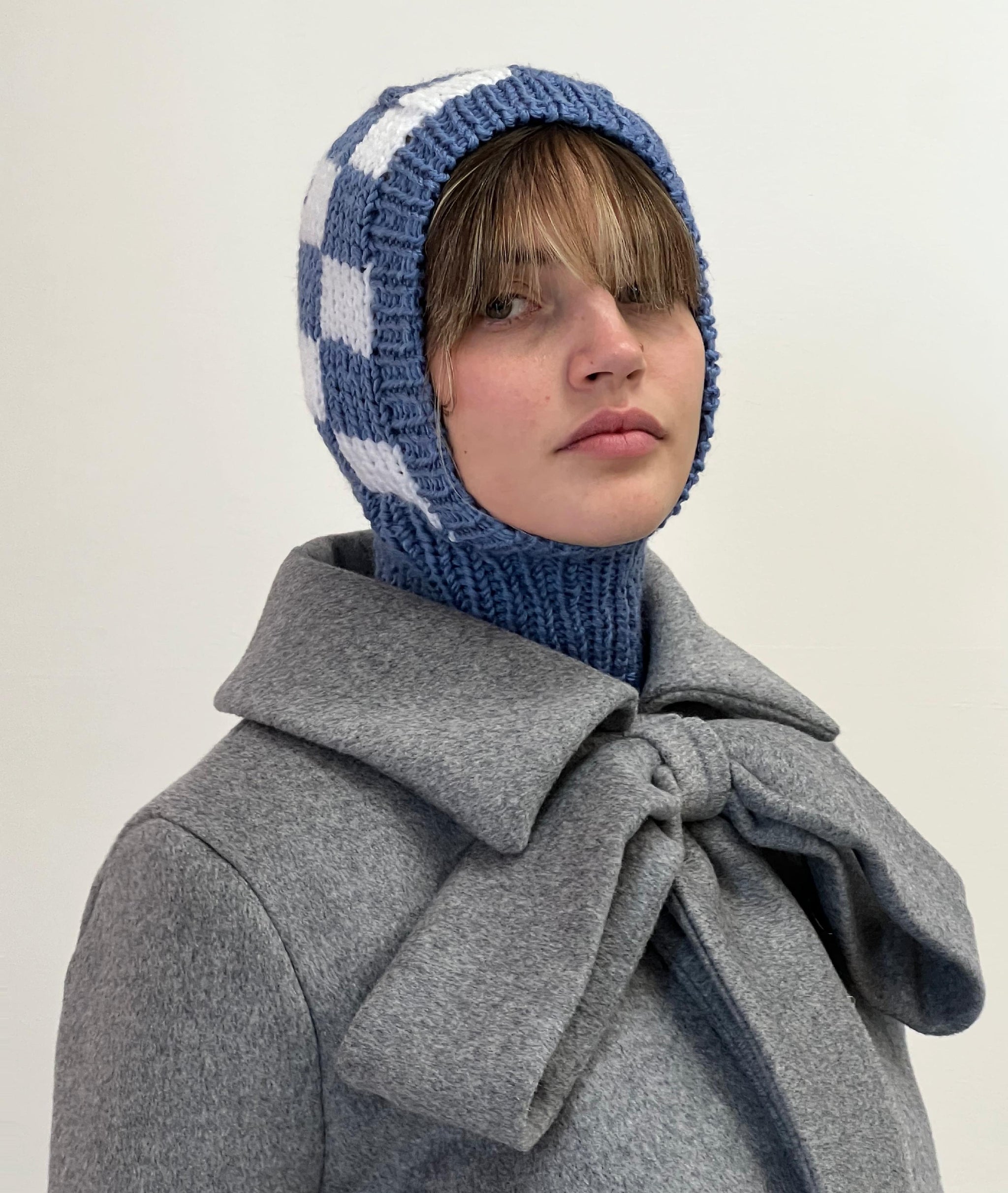 Checkered Hand Knitted Balaclava – Lirika Matoshi