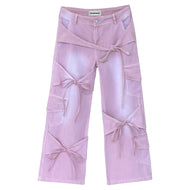 Pink Bow Jeans