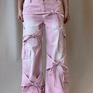 Pink Bow Jeans