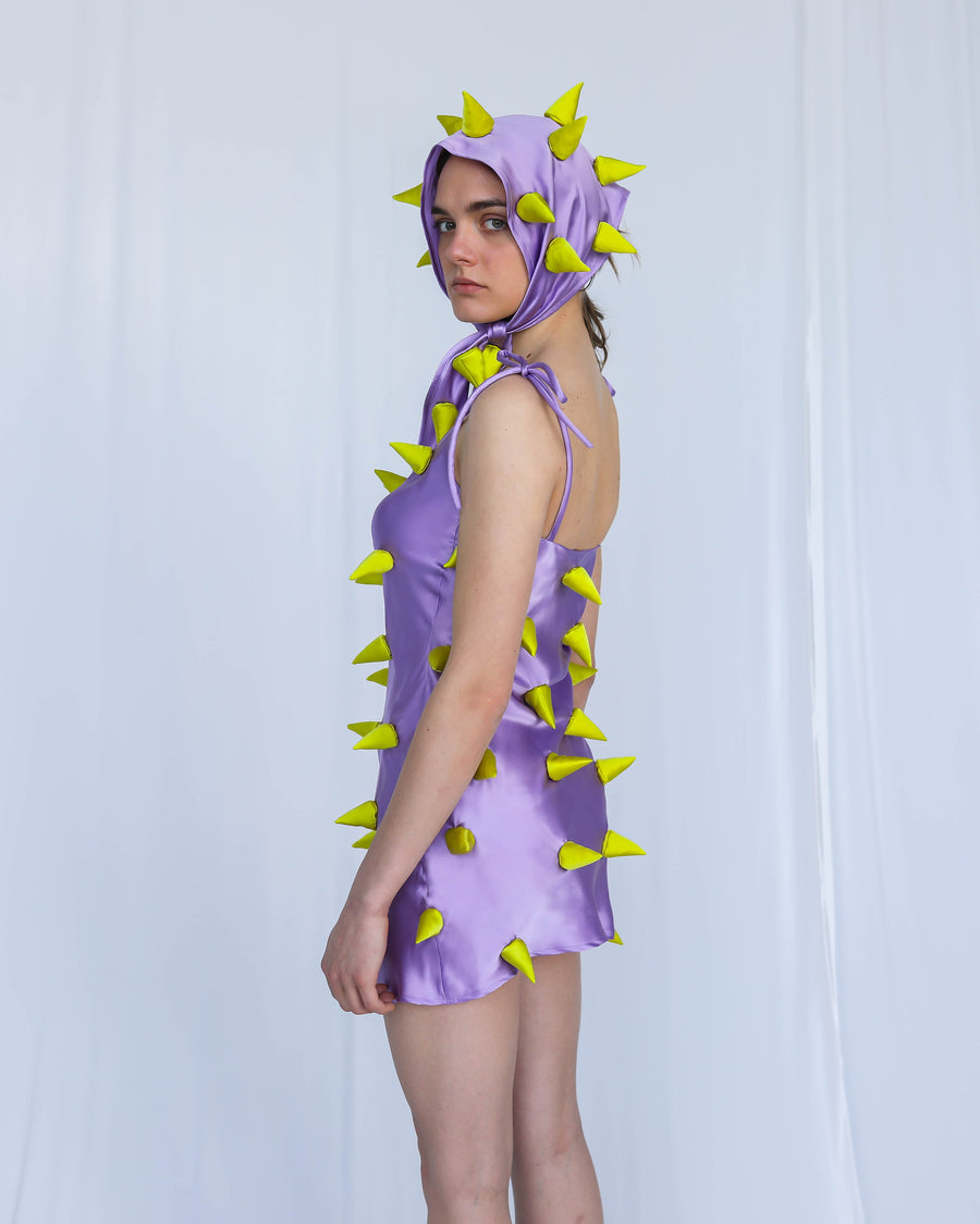Purple Silk Thorn Dress