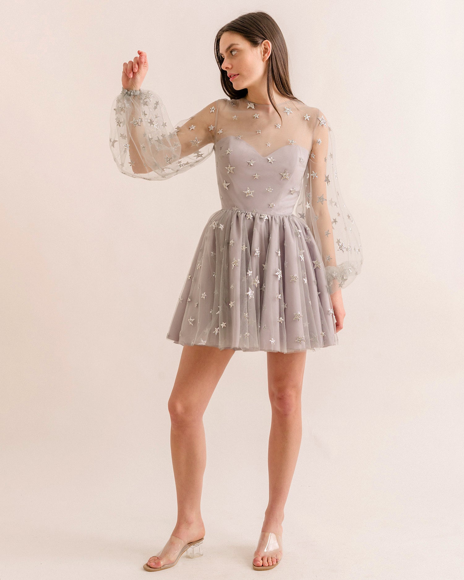 ★韓国人気★I AM MARI★TUTU DRESS Lei Day in Sand Flutter Sleeve Tutu Dress