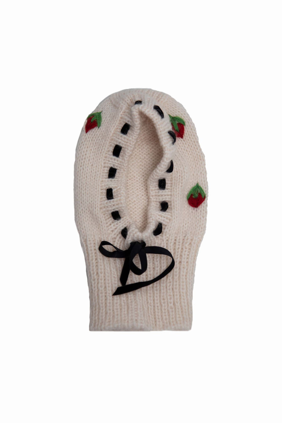 Embroidered Hand Knitted Balaclava