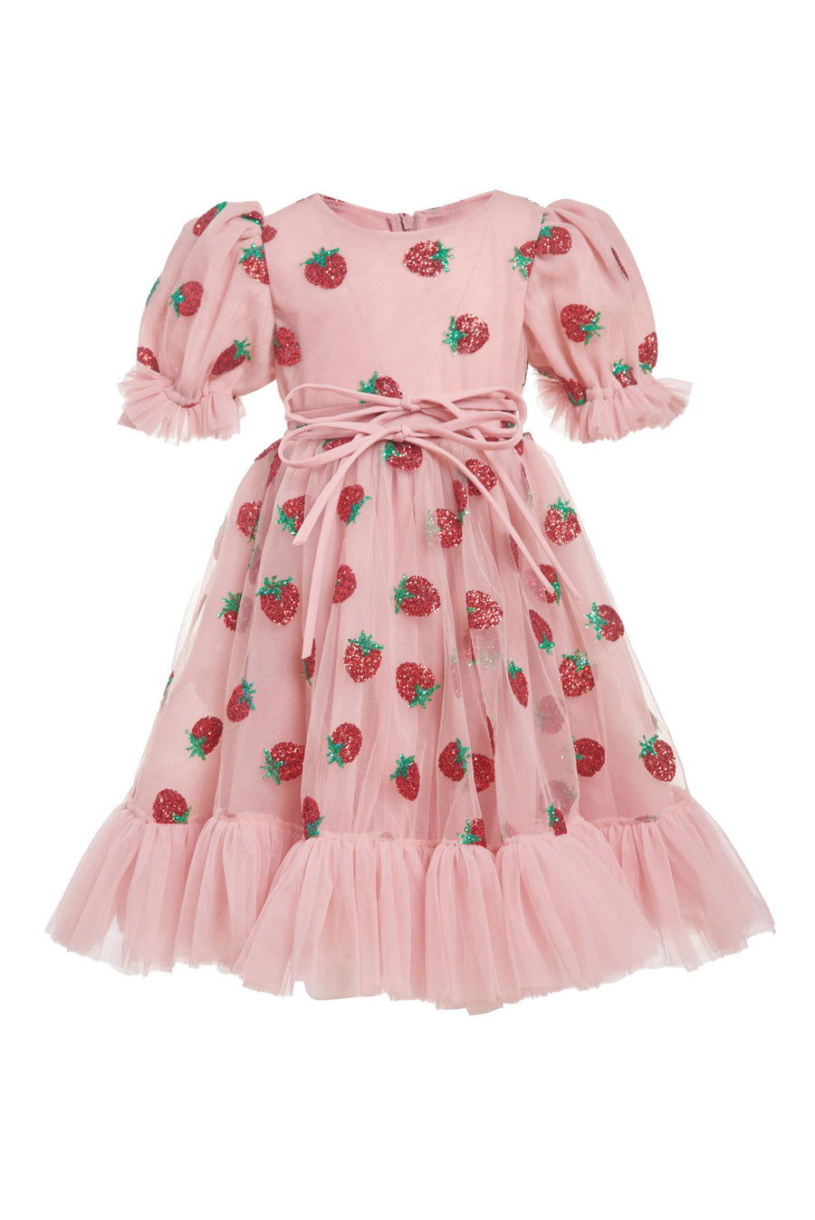 Strawberry Midi Dress for Kids