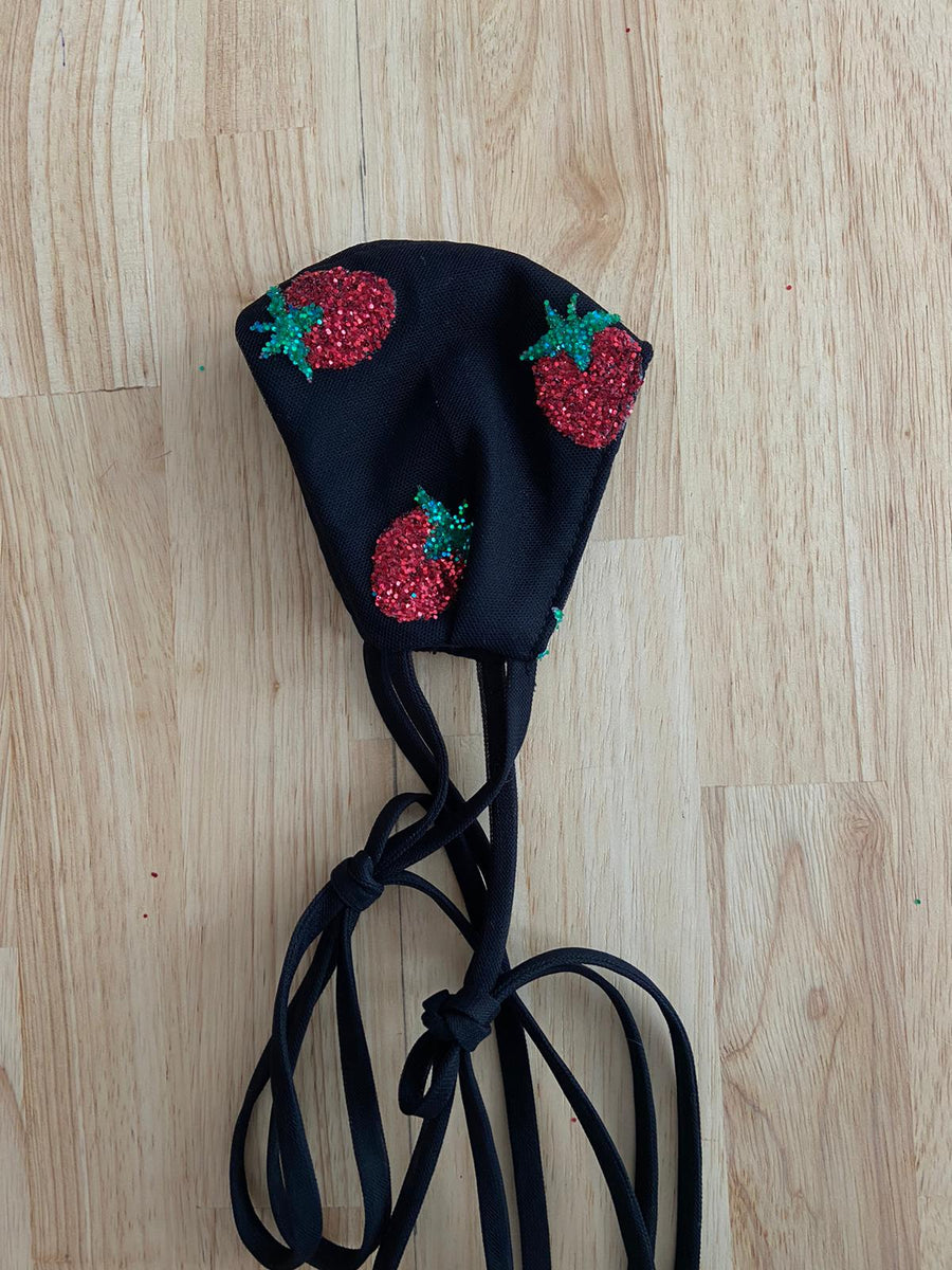 Strawberry Face Mask Black