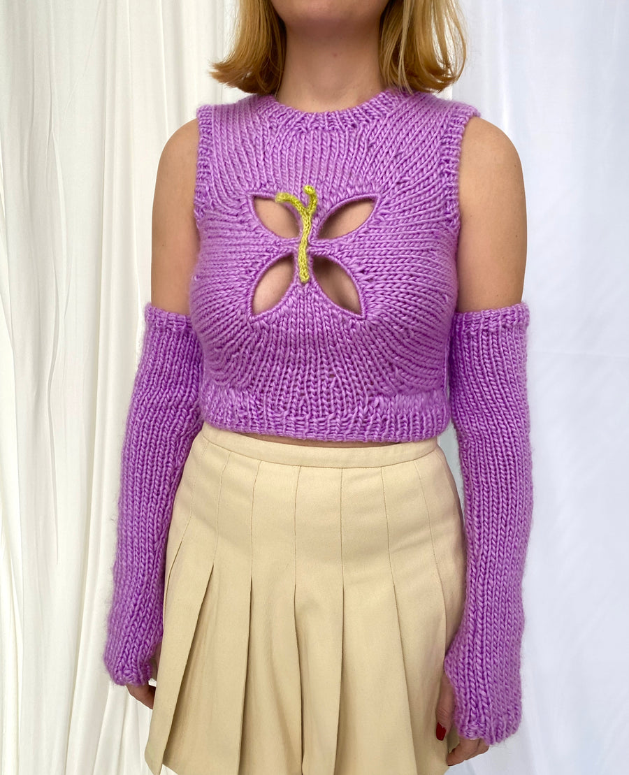 Butterfly Cut Knit Sweater