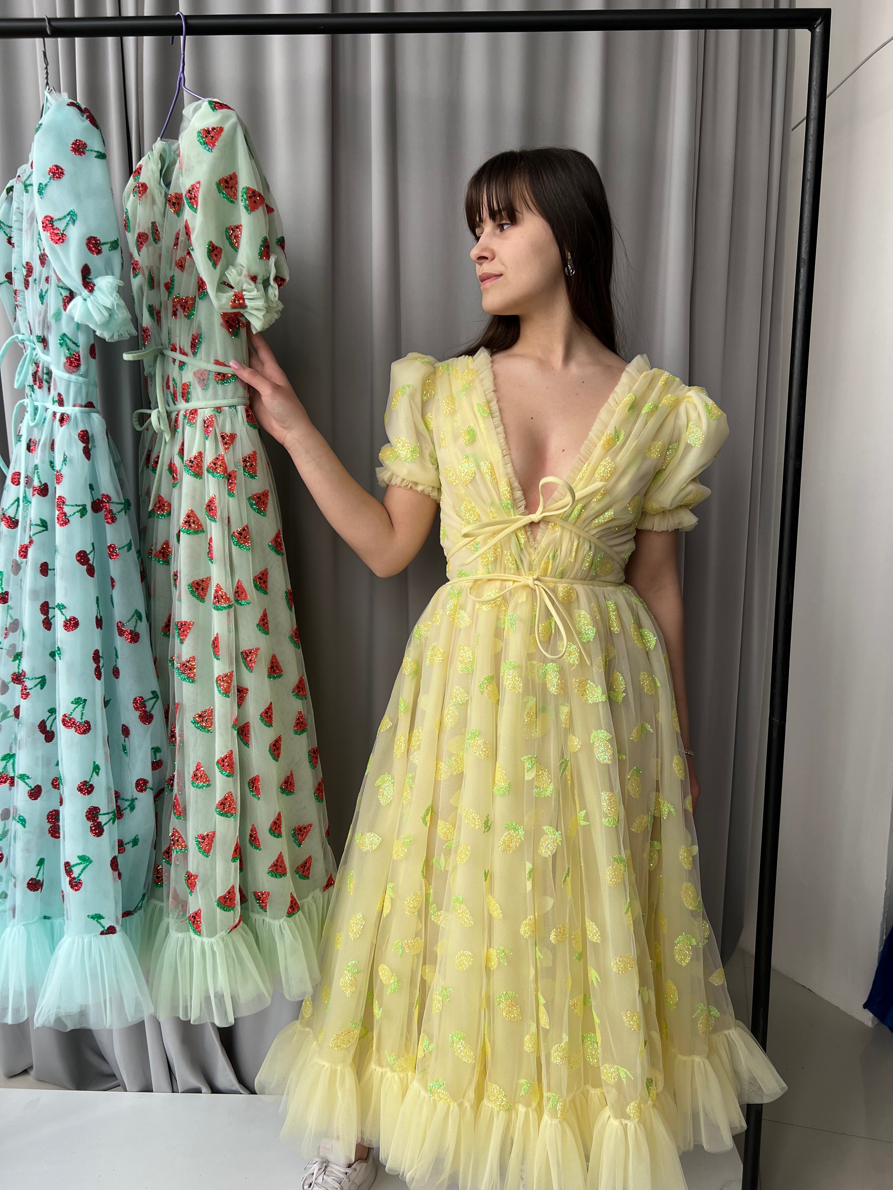 Lemon Midi Dress Lirika Matoshi